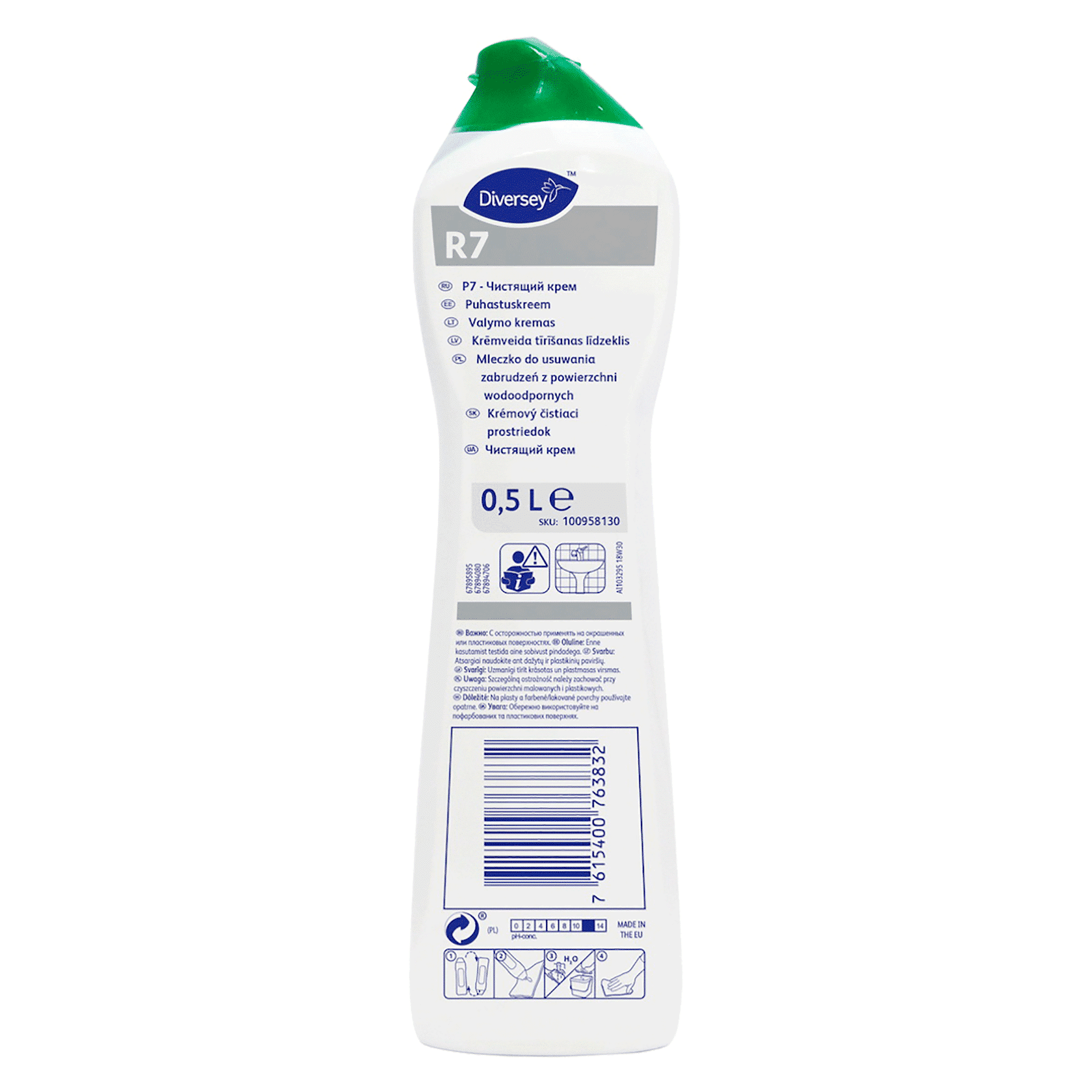 R7 Cream Cleaner– Миючий крем для видалення забруднень, Diversey, 500 мл